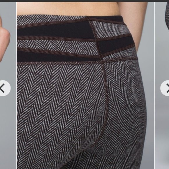 Lululemon Wunder Under Giant Herringbone Black - Picture 5 of 6